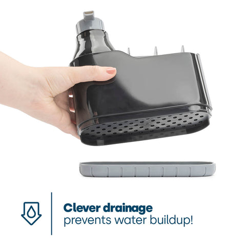 Sink Caddy with Soap Dispenser - Black